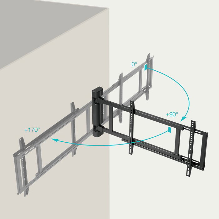 TooQ Soporte de Pared Eléctrico Órbita LPM4381XL-B para 32-75 pulgadas TooQ Soporte de Pared Eléctrico Órbita LPM4381XL-B para 32-75 pulgadas